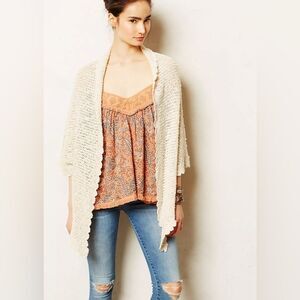 Anthropologie Angel of The North Nysa Shawl Cardigan